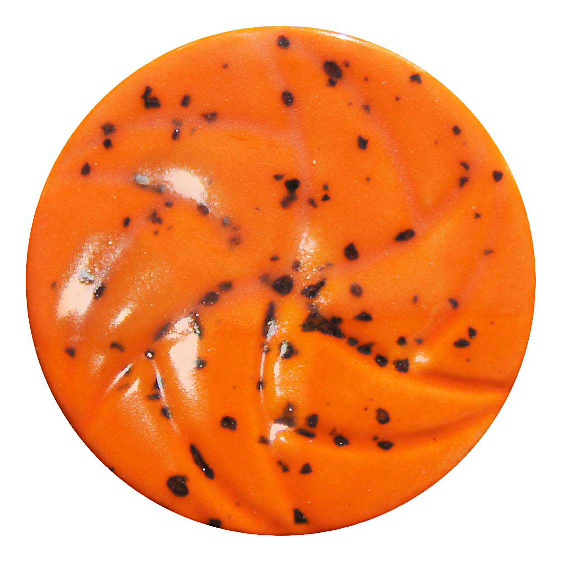 Creativ company gespikkeld keramiek glazuur 999-1060 c dekkend orange sun - 60ml