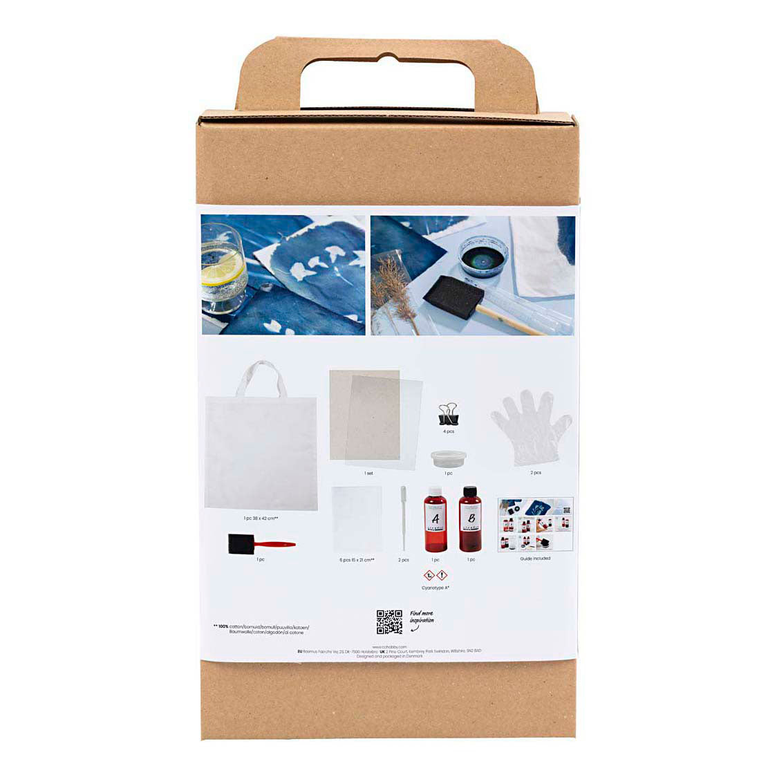 Creativ company hobby set cyanotype, textile, blue, 1 box