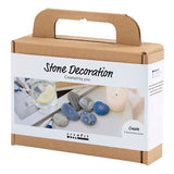 Creativ company mini hobby set stone decoration, blue, 1 box
