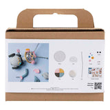 Creativ company mini hobby set modeling, robot, gray, pink, 1 box