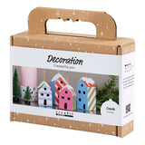 Creativ company mini hobby set decoration, houses, colorful, 1 box