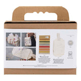 Creativ company mini hobby set embroidery, make-up bag, cream, 1 box