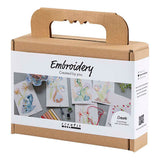 Creativ company mini hobbyset borduurwerk, schilderijen met borduurwerk, diverse kleuren, 1 doos