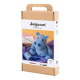 Creativ company hobbyset amigurumi, nijlpaard, blauw, lichtblauw, 1 doos
