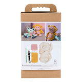 Creativ company hobbyset amigurumi, egel, lichtroze, warm geel, 1 doos