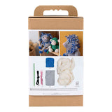 Creativ company hobbyset amigurumi, leeuw, marineblauw, lichtgrijs, 1 doos