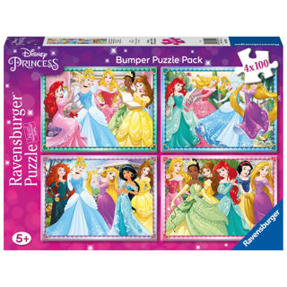 Ravensburger puzzel disney princess 4 in1 100 stukjes