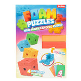 Puzzle foam cube 3d 4 pieces assorted
