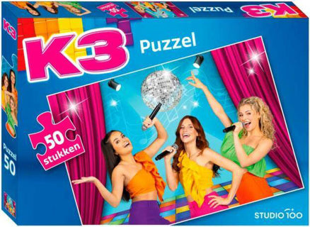 Studio 100 k3 puzzel 50 stuks alle kleuren