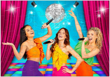 K3 puslespill 50 brikker alle farger | 2 stk