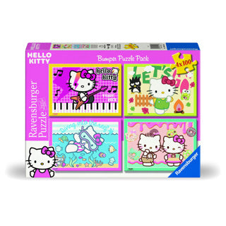 Puzzel hello kitty 4 in 1 100 stukjes