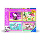 Puzzel hello kitty 4 in 1 100 stukjes