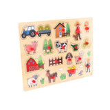 Angeltoys fagombos puzzle farm (nagy)