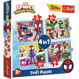Trefl puzzle spidey and friends 4 in 1 | 2 pcs