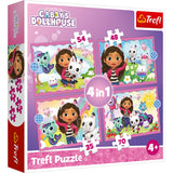 Trefl Puzzle Gabby's Dollhouse 4 in 1