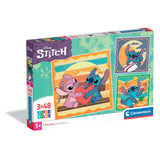 Clementoni puzzle puzzle punto quadrato, 3x48st.