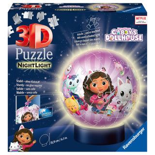 Ravensburger Puzzle 3D con Light Gabby's Dollhouse