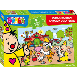 Studio 100 Bumba puzzle Farm animals, 4st.