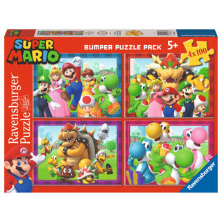 Ravensburger puzzle super mario 4 in 1 100 pieces | 2 pcs