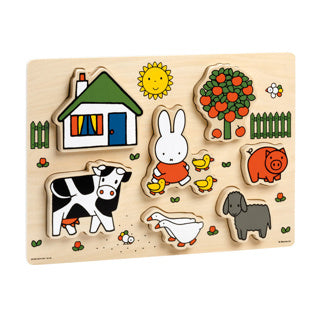 Bambolino Spillsaachen miffy hëlze Puzzle