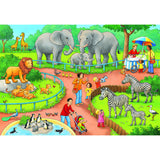 Ravensburger - puzzle un giorno nello zoo 2x24 pezzi