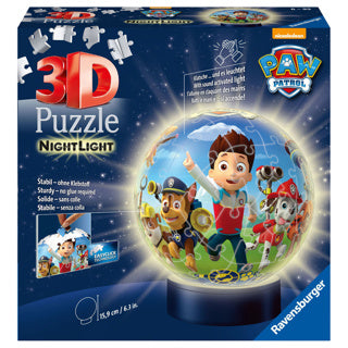 Ravensburger rompecabezas 3D con luz patrulla de patas ligeras