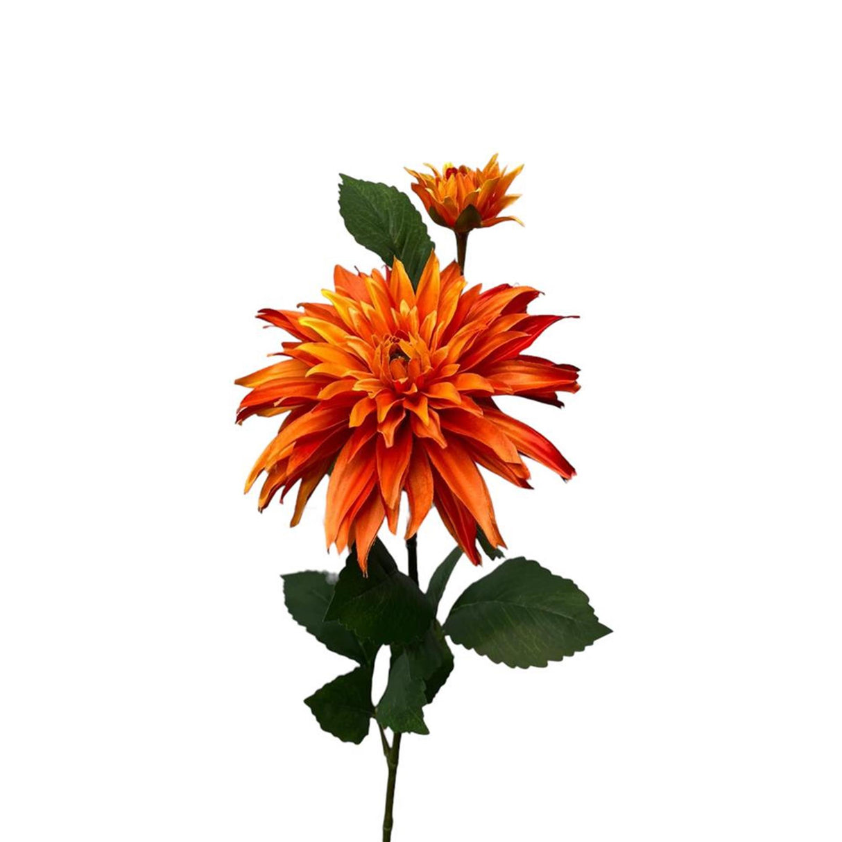 Roberts collection kunstbloem dahlia +knop 74cm oranje