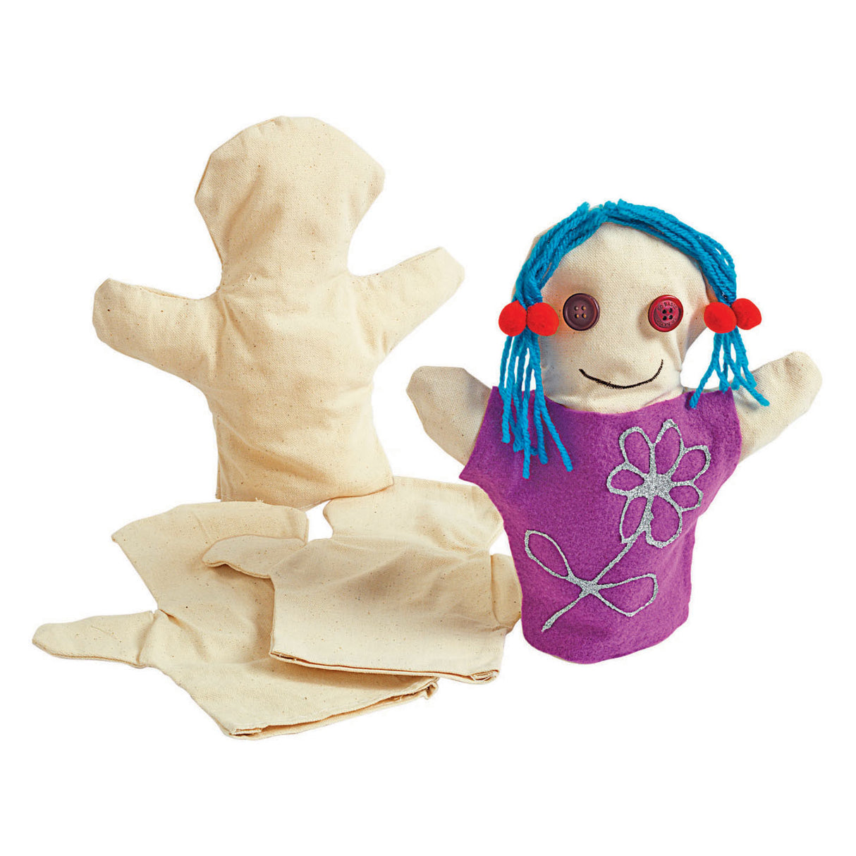 Färben - Dekorieren Sie Ihre eigenen Handpuppen, 12 Set von 12