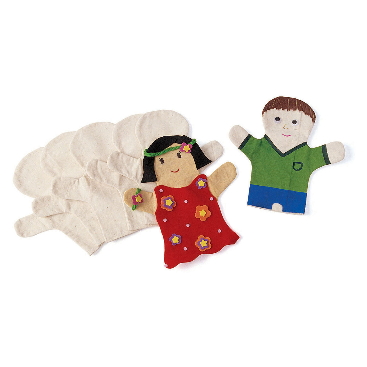 Färben - Dekorieren Sie Ihre eigenen Handpuppen, 12 Set von 12