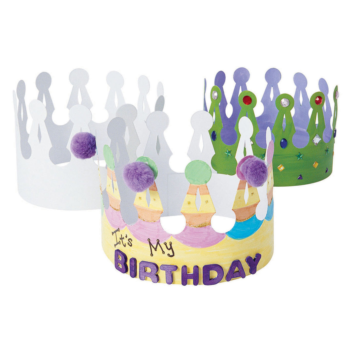 Colorations - Decorate your own crown, set of 24