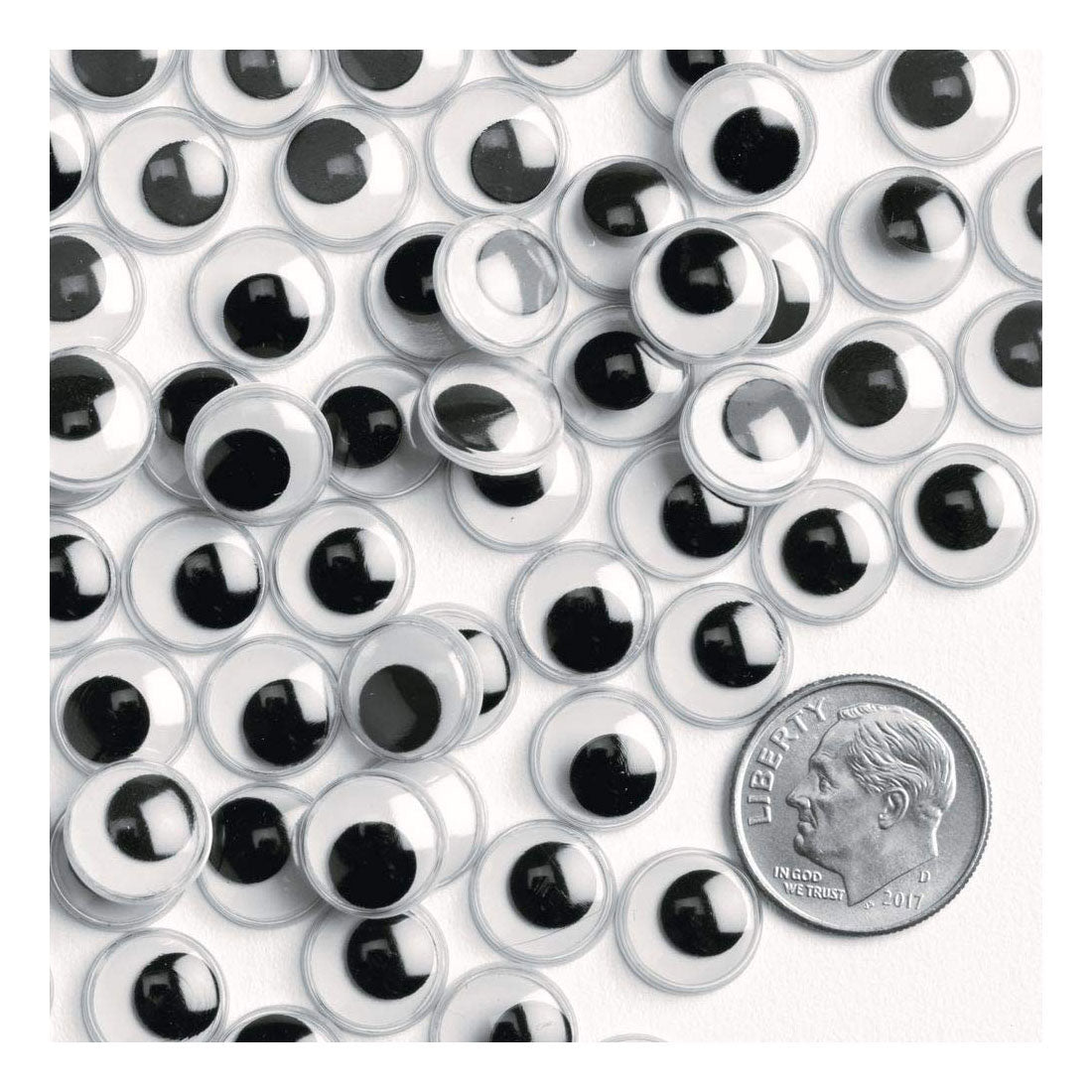 Wobbly Eyes Black, 1000 pcs.