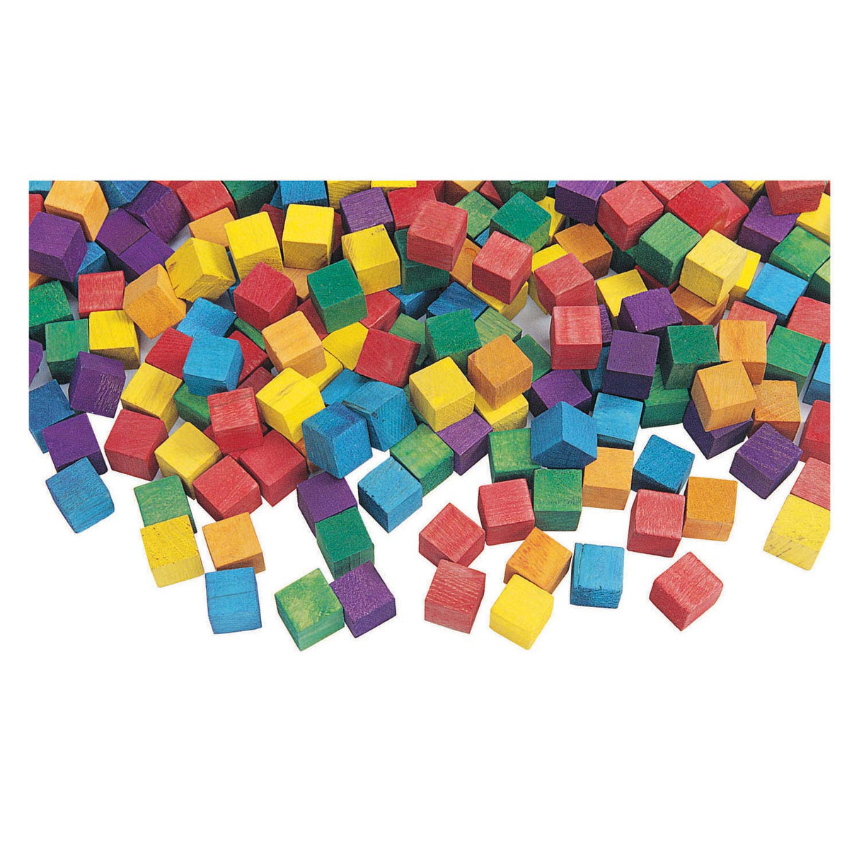 Colorazioni - cubi di cubo in legno colorato, 196st.