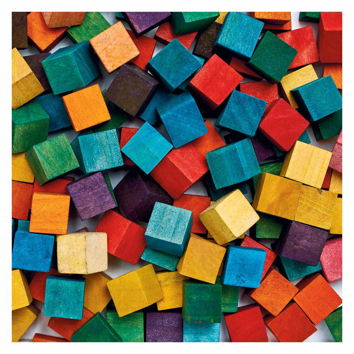 Colorazioni - cubi di cubo in legno colorato, 196st.