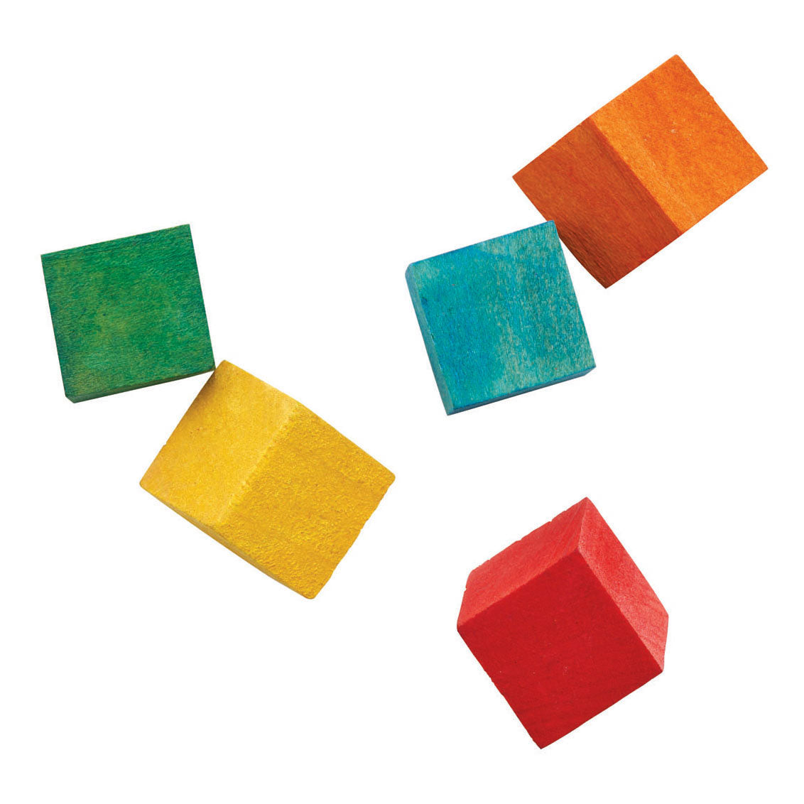 Colorazioni - cubi di cubo in legno colorato, 196st.