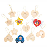 Barvne barve - okrasite svoj leseni foto okvir, komplet 12