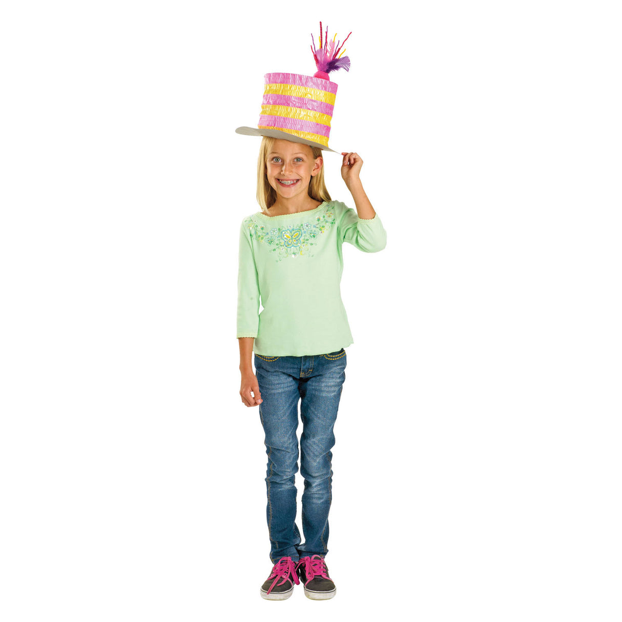Colorations Make and Decorate your own Hoedtop White, Set of 12