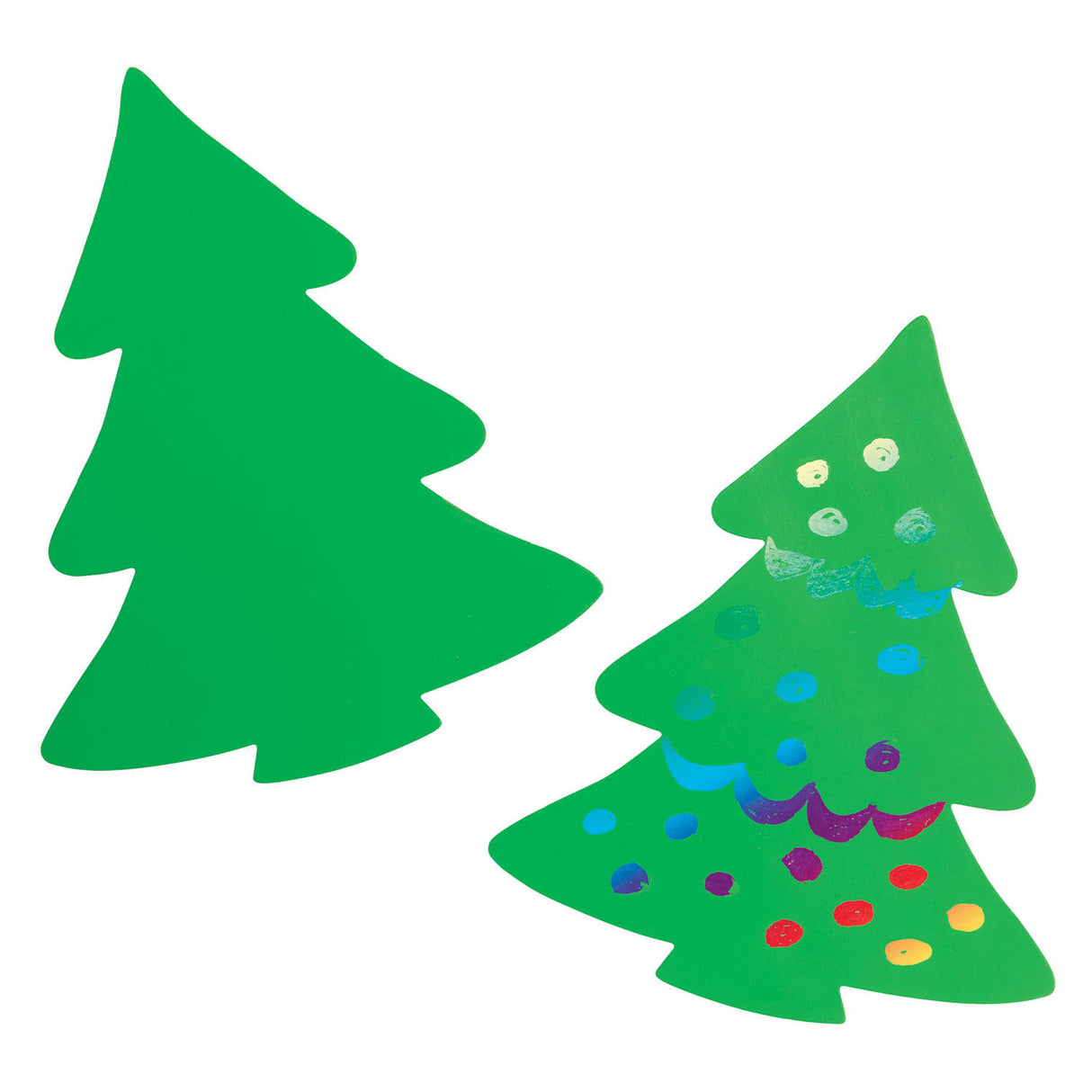 Farvning - Scratch Card Christmas Tree, Sæt på 36