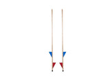 Engelhart stilts wood with colored footrest set
