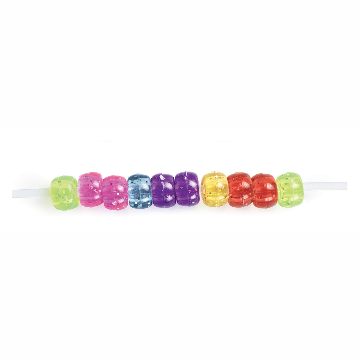 Colorations Glitter Threading Beads Color in Bag, 453 grams