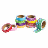 Värit - teippikangas ja kuviot, sarja 12 kpl