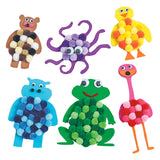 Barvne barve - Pompomps 6 barv, 1500st.