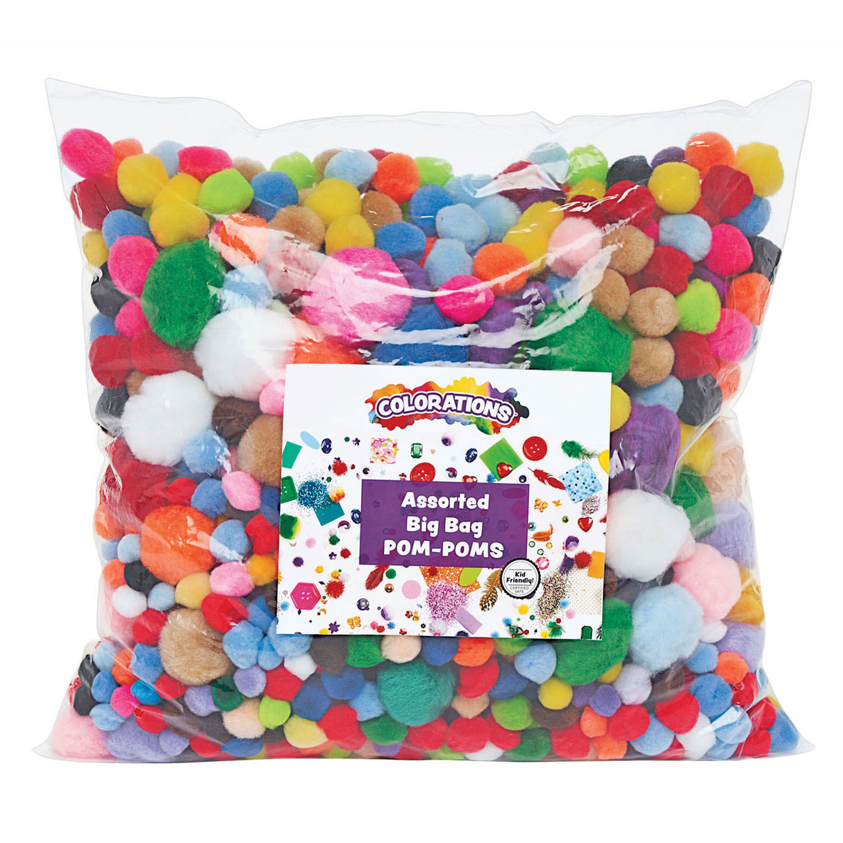 Kolorystyka torba pompoms 450 gramów, 1200st.