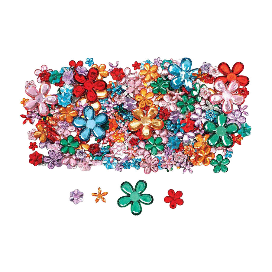 Värit - Värilliset kukka -strassit, 300 pc.