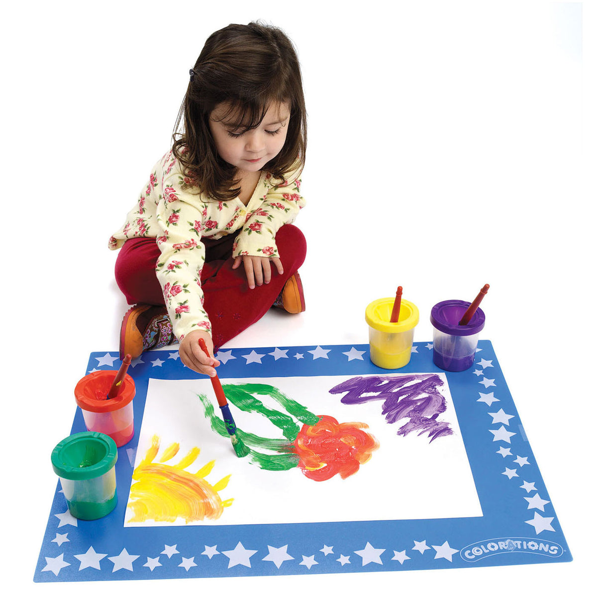Obarvanja - naj bo čist placemat, komplet 6