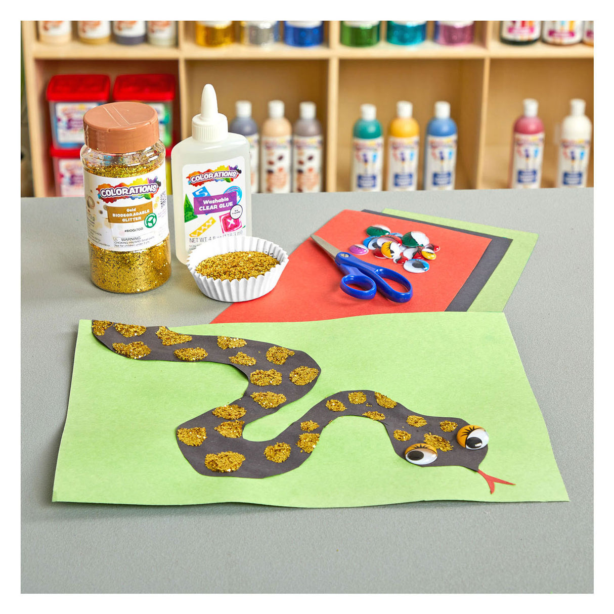 Obarvanje - organsko razgradljivo bleščico - zlato, 113 gramov