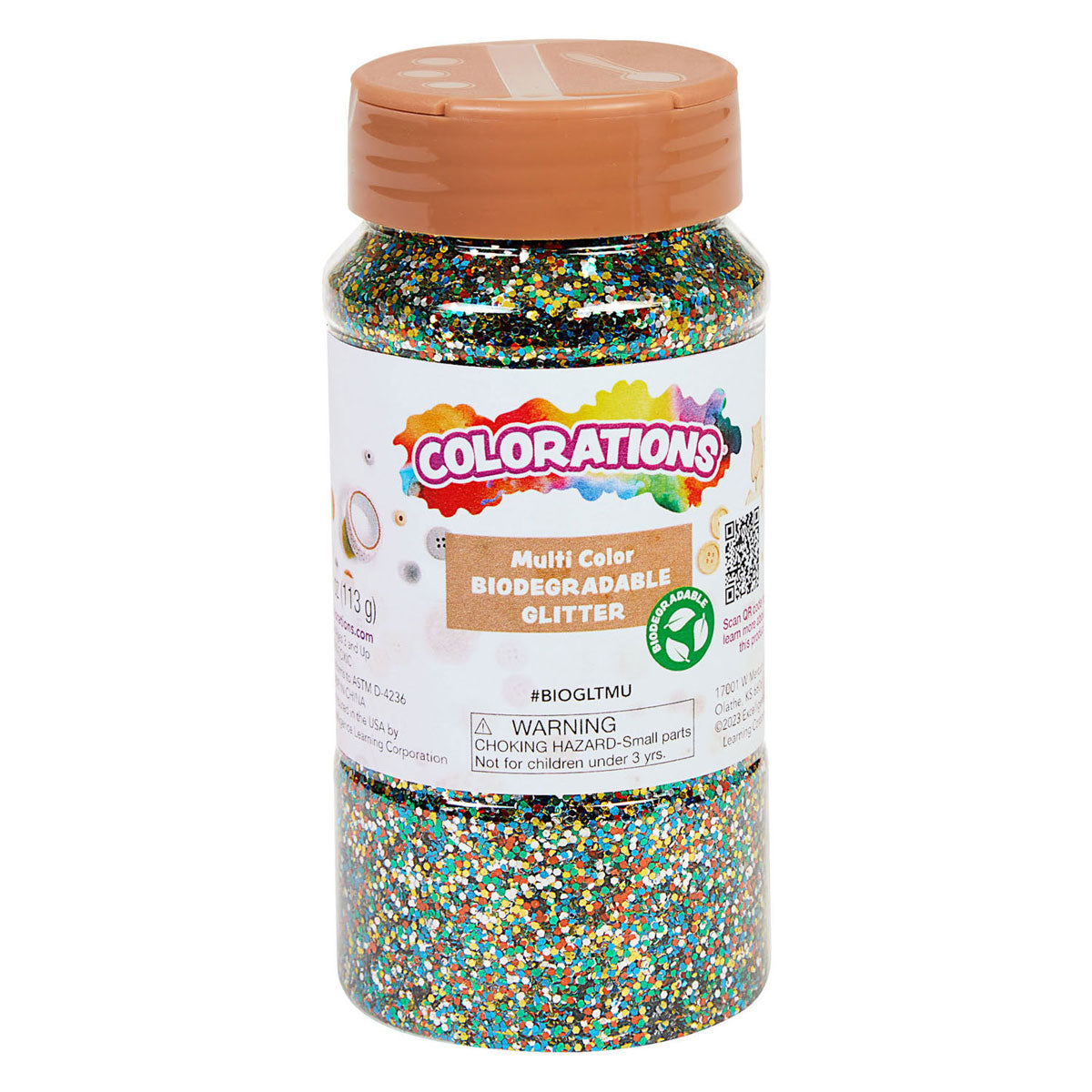 Colorations - biodegradable glitter - multi, 113 grams