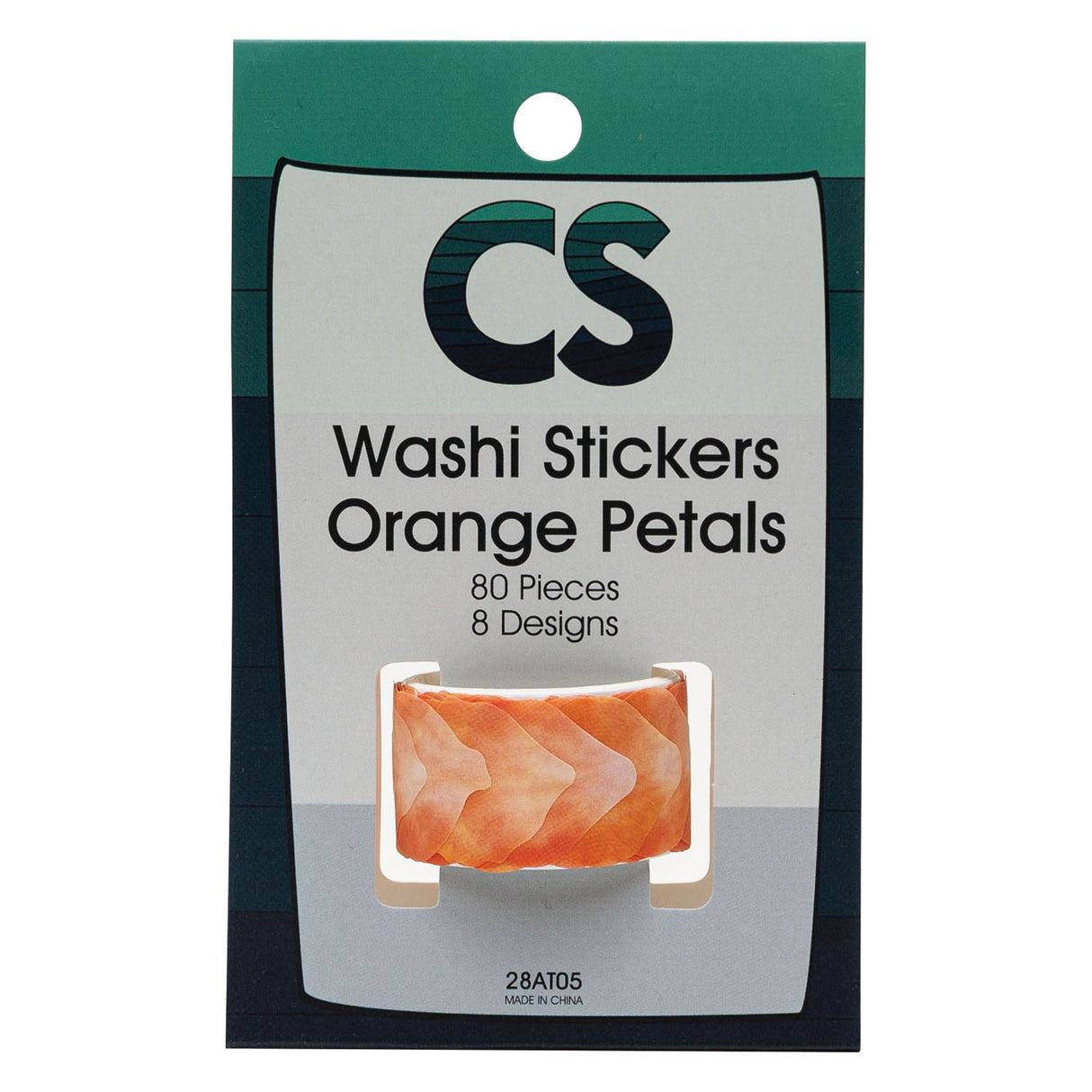 Colorations - Washi Stickers - Orange petals, 80th.