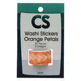 Colorations - Washi Stickers - Orange petals, 80th.