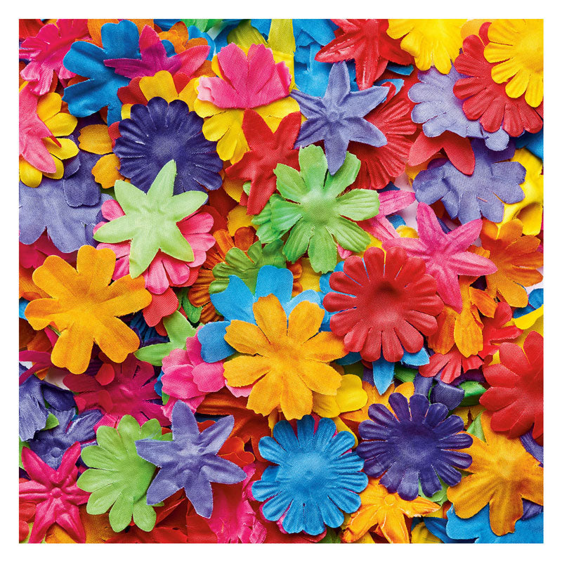 Colorazioni - fiori di tessuto colorato, 300st.