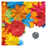 Colorations - Fleurs de tissu colorées, 300e.
